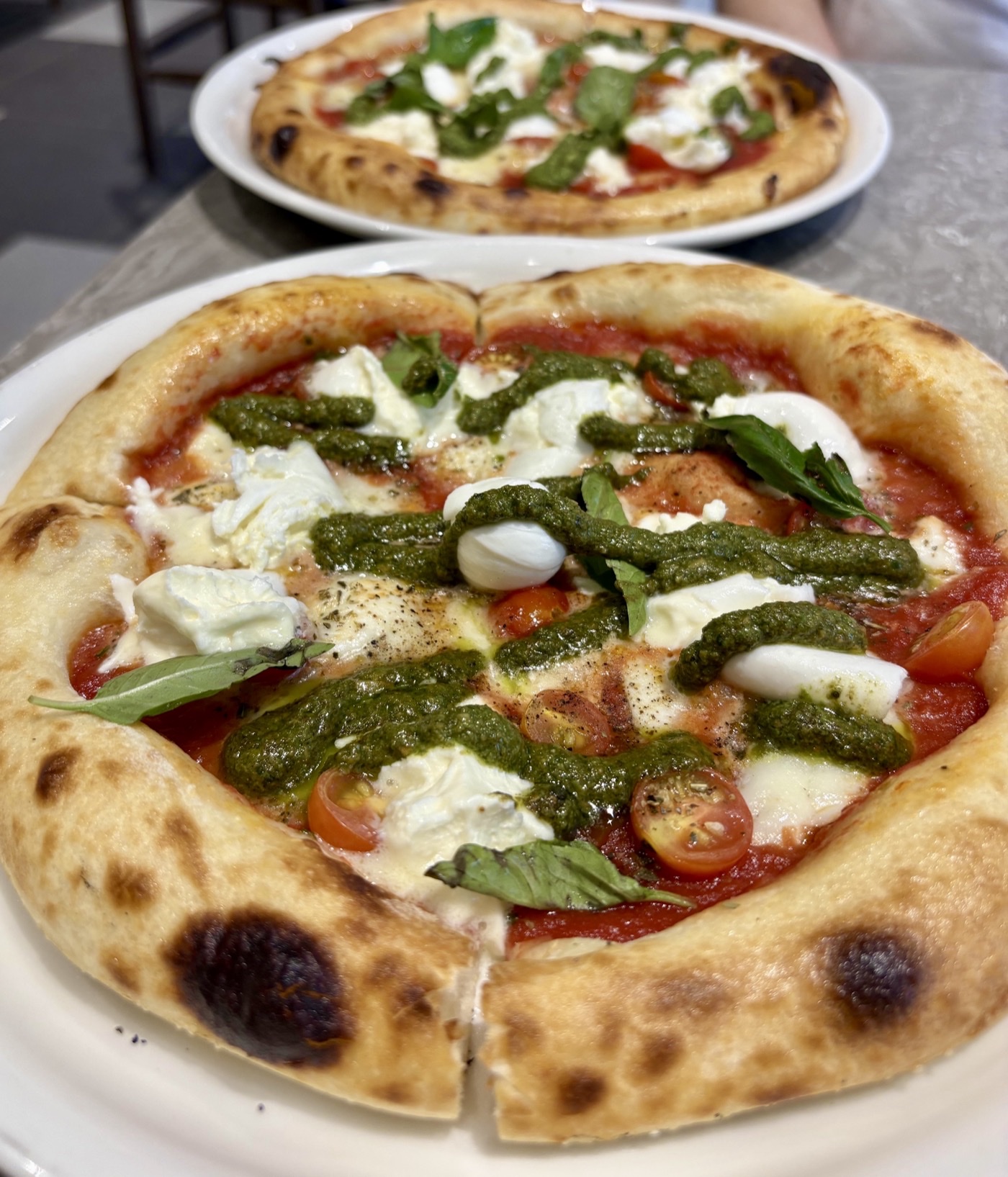 Wood-fired pizza